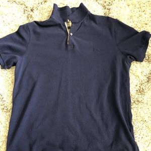 EUC burberry brit navy blue polo